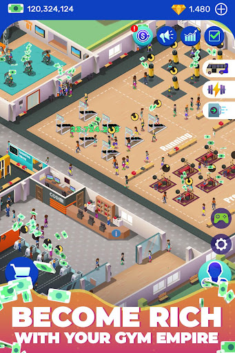 Idle Fitness Gym Tycoon - Workout Simulator Game 1.2.1 screenshots 2