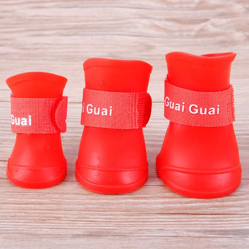 Hot Sale Summer Pet Dog Shoes Waterproof Pet Rain Shoes for Dog Puppy Rubber Boots Durable Shoes