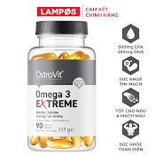 Viên Uống Dầu Cá Ostrovit Omega 3 Extreme 500 Epa/250 Dha (90 Viên) | Nhập Khẩu Ba Lan