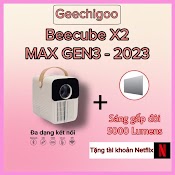 [Mã 156Elha80K Giảm 6% Đơn 400K] Máy Chiếu Mini Beecube X2 Max Và X2Gen3 - Bảo Hành 12 Tháng Tặng Màn Chiếu Và Giá Đỡ