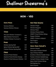 Shalimar Shawarma's menu 2