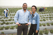 Strawberry farmers Xolani and Yoliswa Gumede