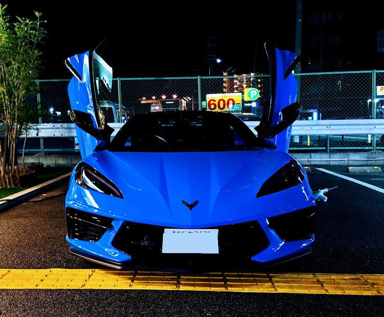 コルベット コンバーチブルのいつもイイね＆コメントありがとうございます😆・夏至・梅雨の晴れ間・レゴリスオート八尾・ナンバーステーに関するカスタム事例の投稿画像1枚目