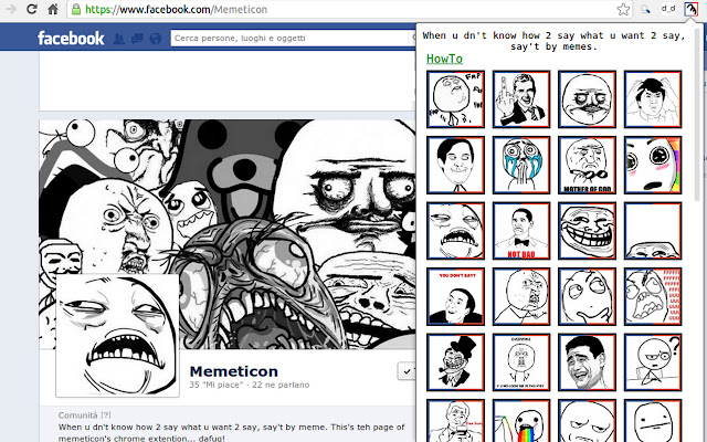 memeticon chrome extension