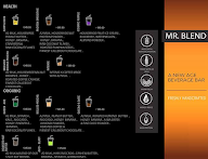 Mr. Blend - New Age Beverage bar menu 4