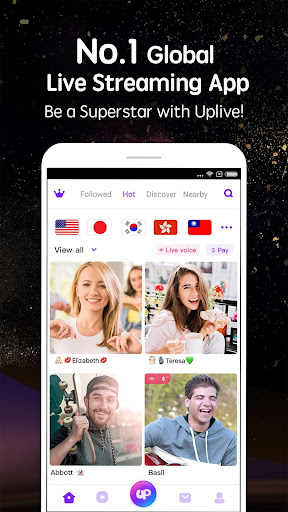 Uplive - Live Video Streaming App 3.5.2 screenshots 1