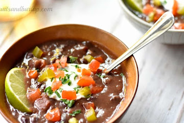 Black Bean Soup with Ham
