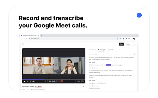 Bluedot: AI Meeting Recorder & Notetaker