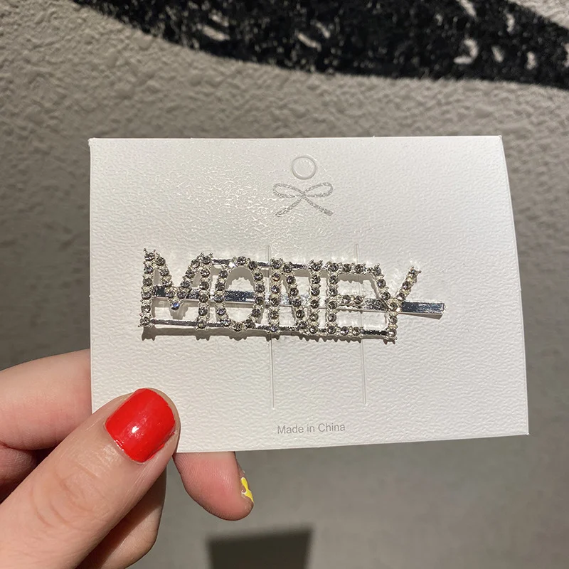 Clip de mot DIY combiné, clip latéral tendance, pince à cheveux pour frange, accessoires pour cheveux. Créez des coiffures uniques et stylées.