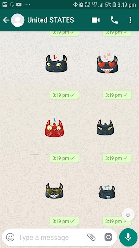 Funny   Cute Cat Stickers For WhatsApp