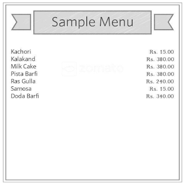 Rahul Sweets & Caterers menu 