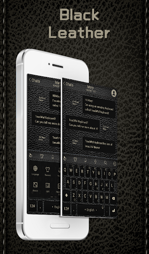 TouchPal Black Leather Theme