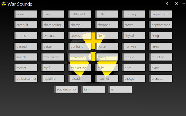 War Sounds chrome extension