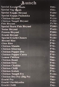 Kitchens Kerala Family Restaurant menu 2