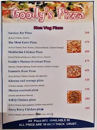 Goody's Pizza menu 2