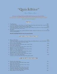 Quick Bite menu 1