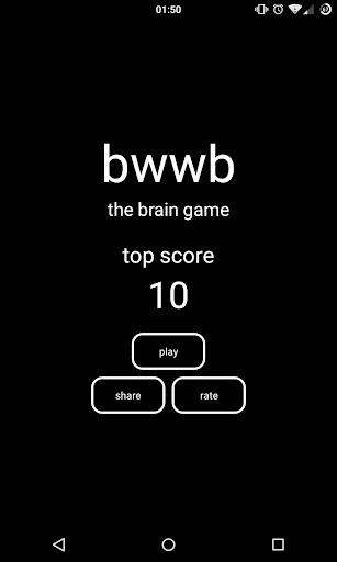 Black White Brain Game