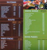 Manoj Ice Cream menu 3