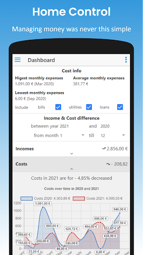 Screenshot Home Income & Expense Manager