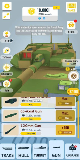 Screenshot Idle Tanks 3D Model Builder