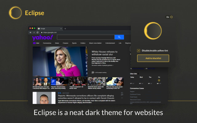 Eclipse dark theme