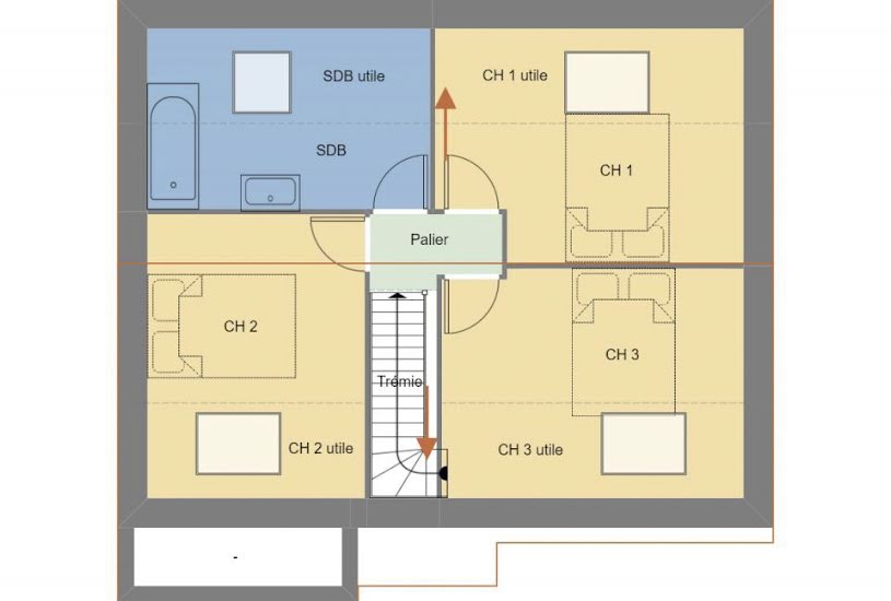  Vente Terrain + Maison - Terrain : 436m² - Maison : 69m² à Belz (56550) 