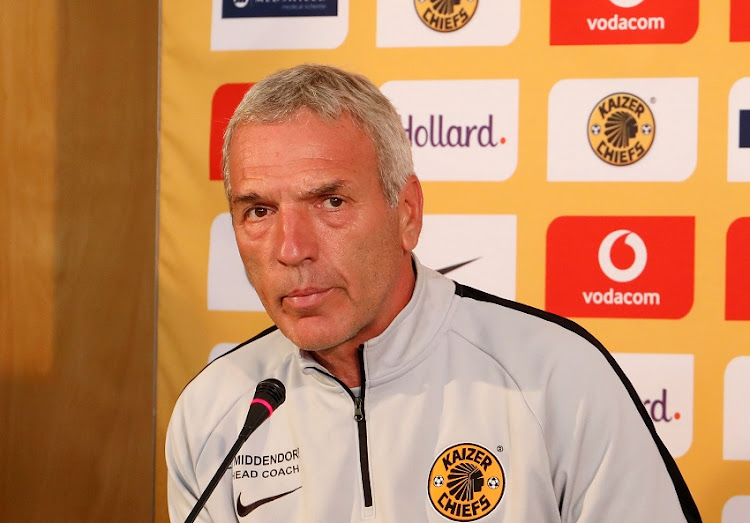 Ernst Middendorp, coach of Kaizer Chiefs during the 2019 Telkom Knockout Quarter Final Kaizer Chiefs Media Day at the Chiefs Village, Johannesburg on the 30 October 2019.