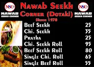 Nawab Seekh Paratha menu 1