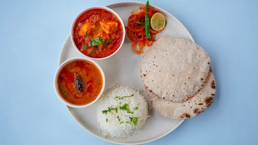 Paneer Phulka & Rice Thali