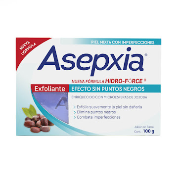 Jabón Asepxia Barra Exfoliante Limpieza Profunda Anti Acnil Fp x 100 gr  