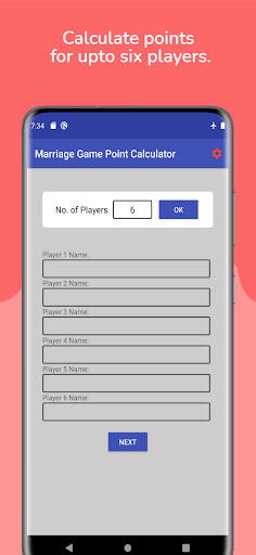 Screenshot Marriage Point Calculator