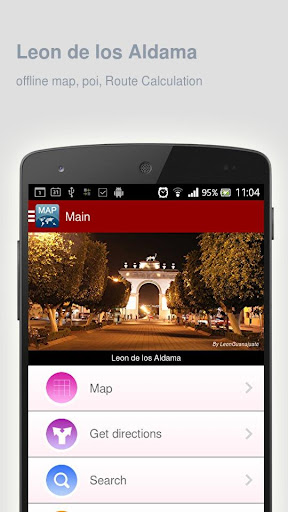 Leon de los Aldama Map offline