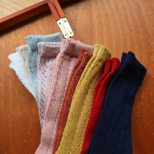 Title 3, Baby mesh socks with hollow-out transfer ring f...