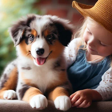 Australian Shepherd Dog Puppy