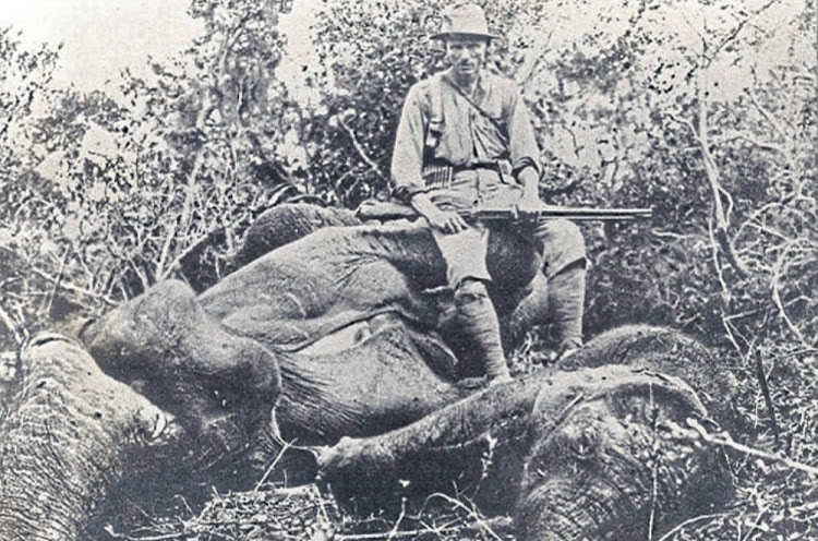 Deadly harvest: Maj PJ Pretorius conducted the last known legal hunt of Knysna elephants in 1920. Picture: FORESTRY SA