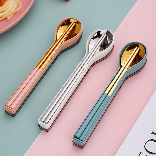 Title 6, Creative Portable Stainless Steel Cutlery Set f...