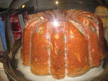 Pound Cake with Rainbow Sprinkles