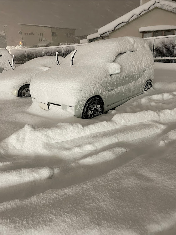 Keiワークスのまた雪かよ😱・地震大丈夫？・凍結注意・富山県に関するカスタム事例の投稿画像1枚目