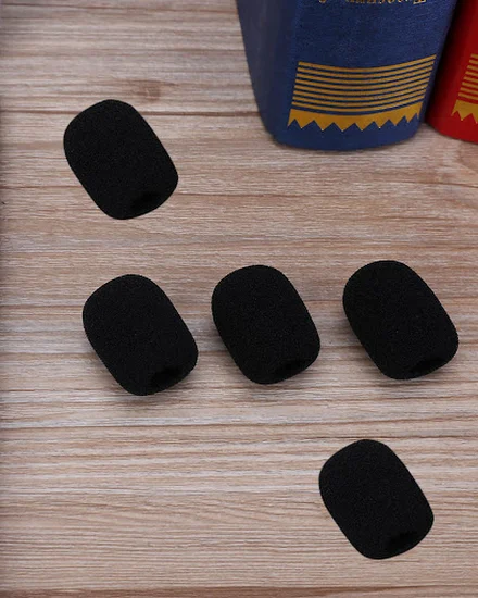 5pcs Soft Elastic Sponge Microphone Head Cover for Headse... - 2