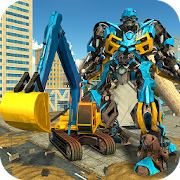 Excavator Crane Robot Transformation City Survival 1.0.5 Icon