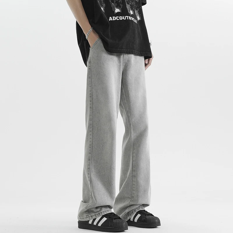 Jeans ajustados grises para hombre Fashion Wash. Diseño skinny moderno. Lavado suave para comodidad y estilo diario. Elásticos y versátiles.