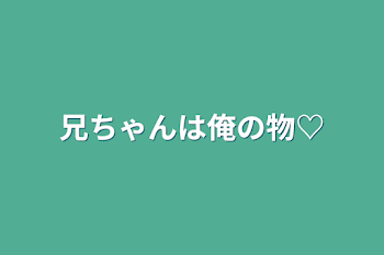 兄ちゃんは俺の物♡