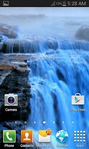 Foggy Blue Waterfall LWP screenshot 1