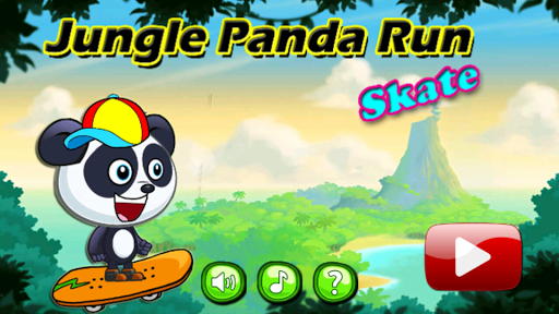 Jungle Panda Skater Run