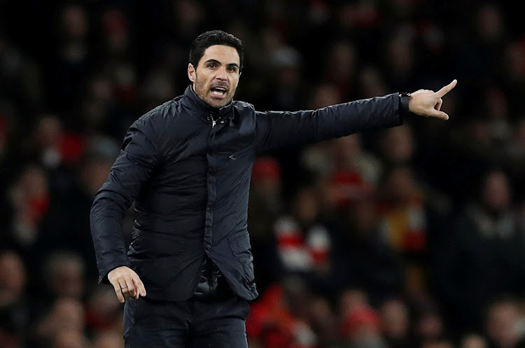 Arsenal manager Mikel Arteta reacts during a recent match