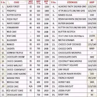 Sir John Bakery Cafe menu 2