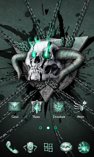 Hell Skull GO Launcher Theme