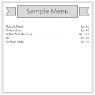 Ramesh Madrasi Dosa menu 1