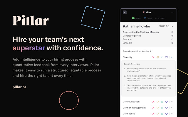 Pillar Interview Assistant chrome extension