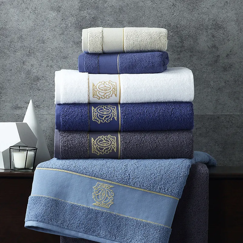 Title 8, Pure katoenen badhanddoek, absorberend, effen k...